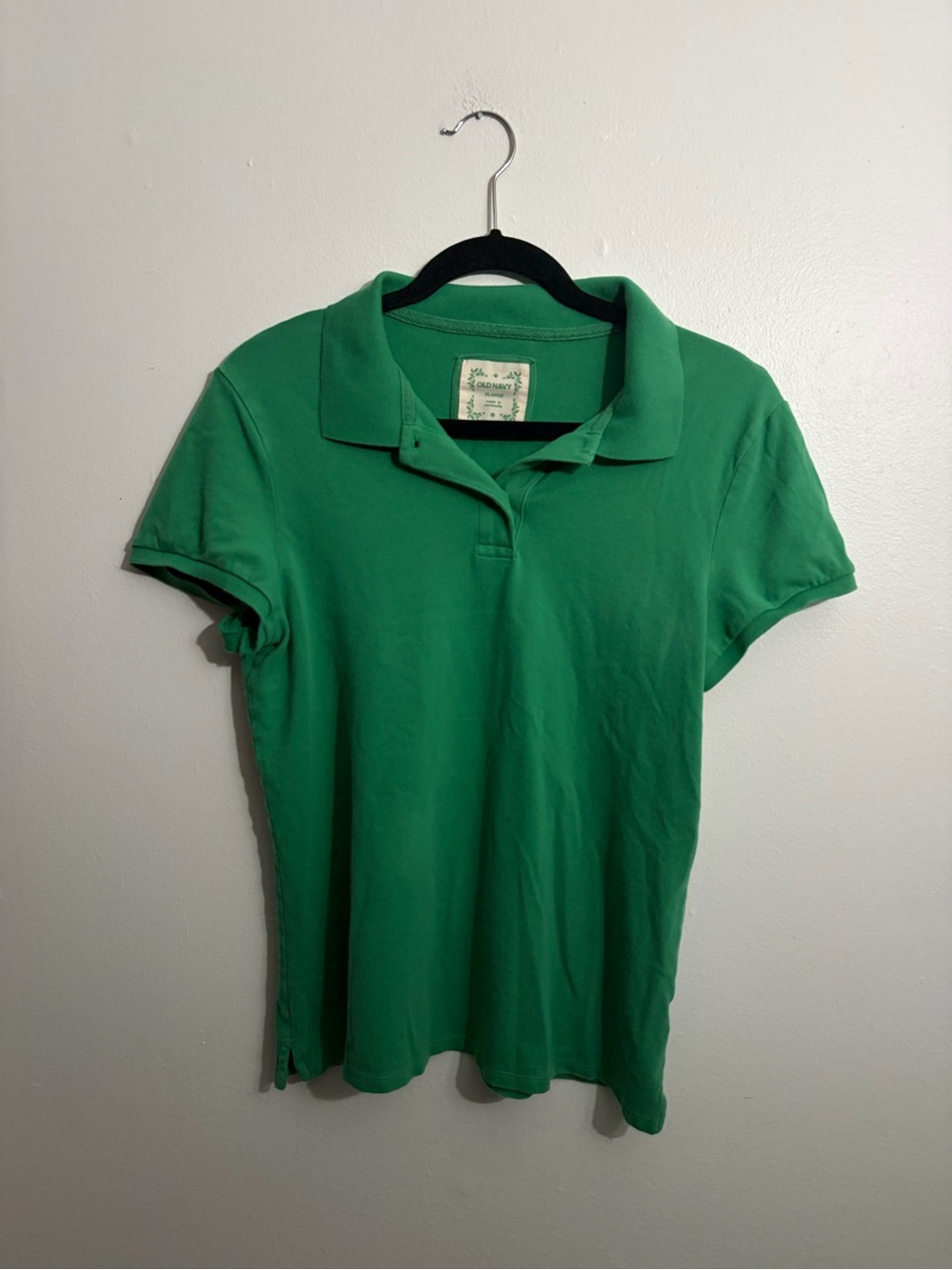 Old Navy Green Short-Sleeve Polo Shirt